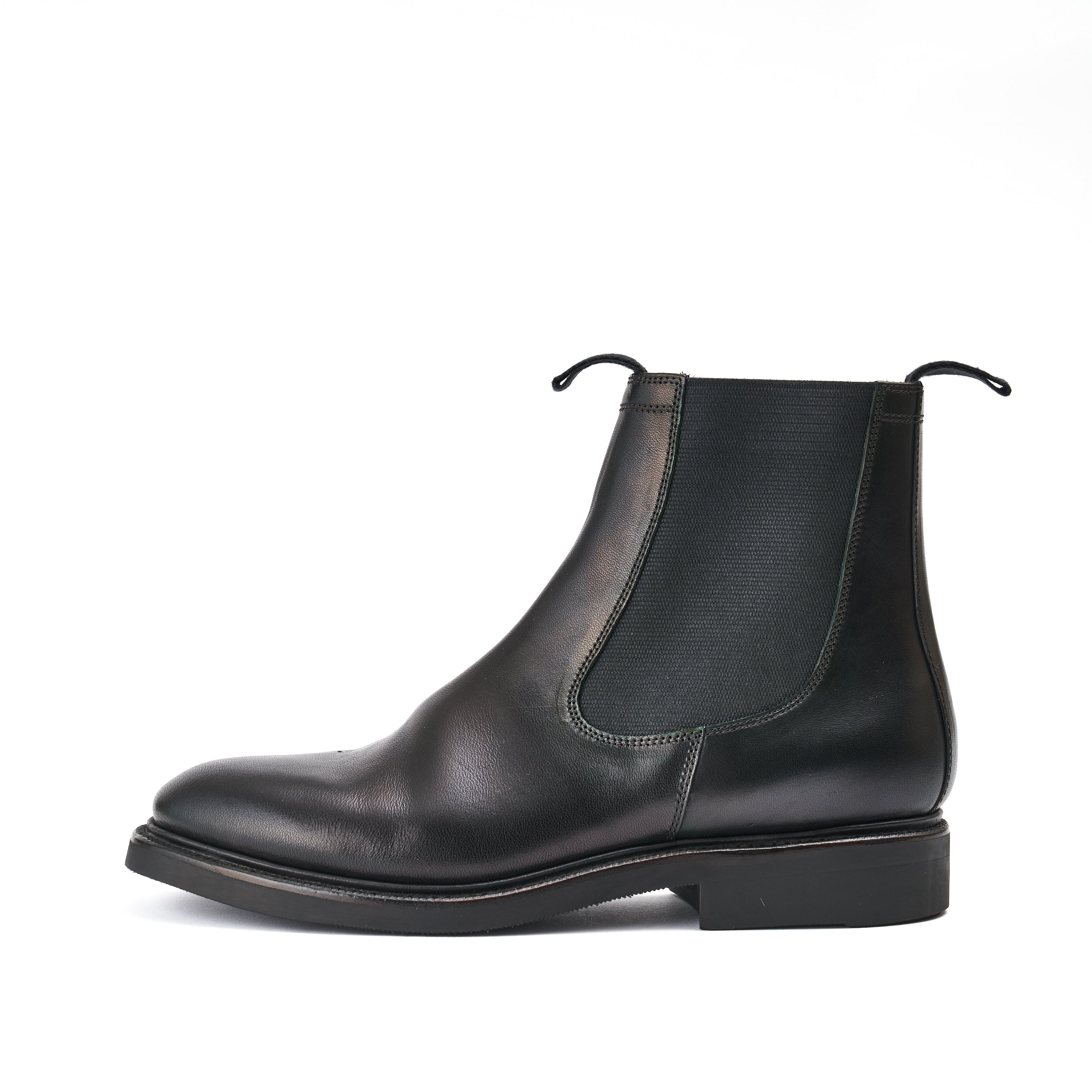 Side Gore Boots - no,3905 / Italian Horse Front / col,Military Black-Hand Dye