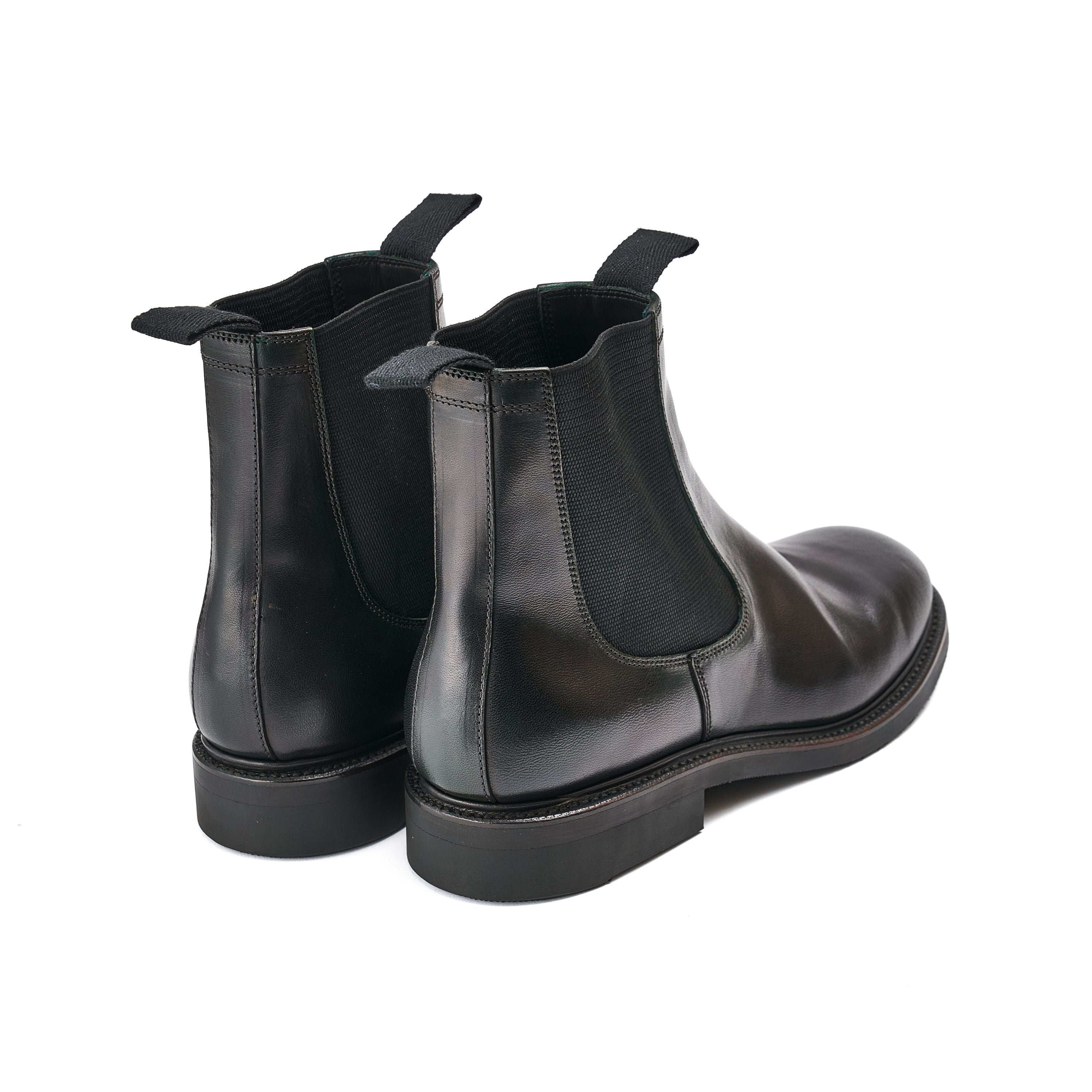 Side Gore Boots - no,3905  / Italian Horse Front / col,Military Black-Hand Dye