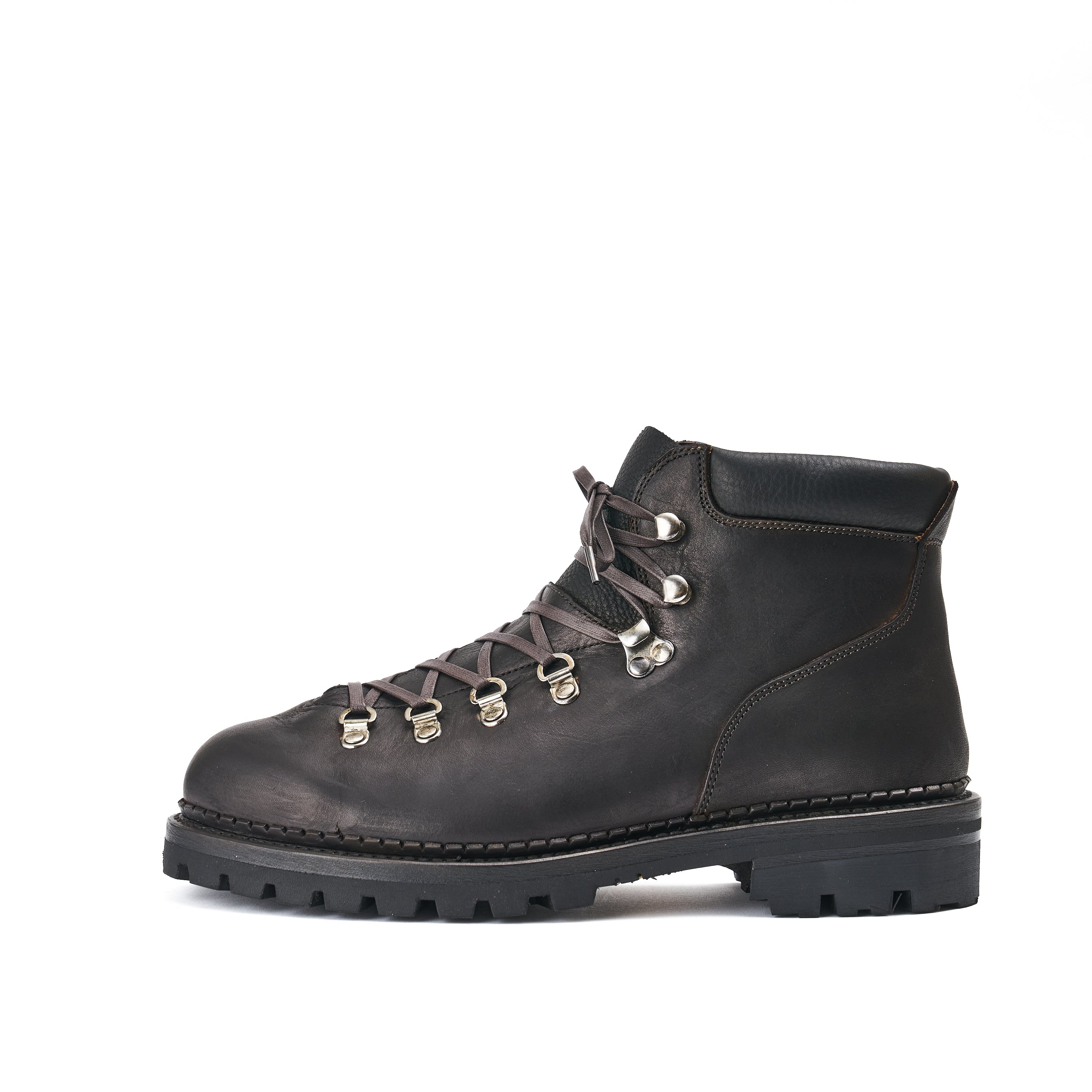 Mountain Boots - no,3318  / Italian Horse Front / col,Military Black-Hand Dye