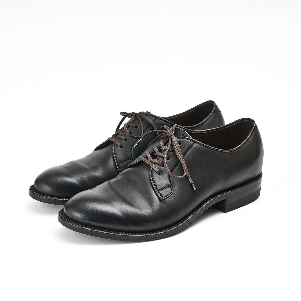 Plain toe Blucher-no,101  / Glazing Cordovan / col,Military Black-Hand Dye