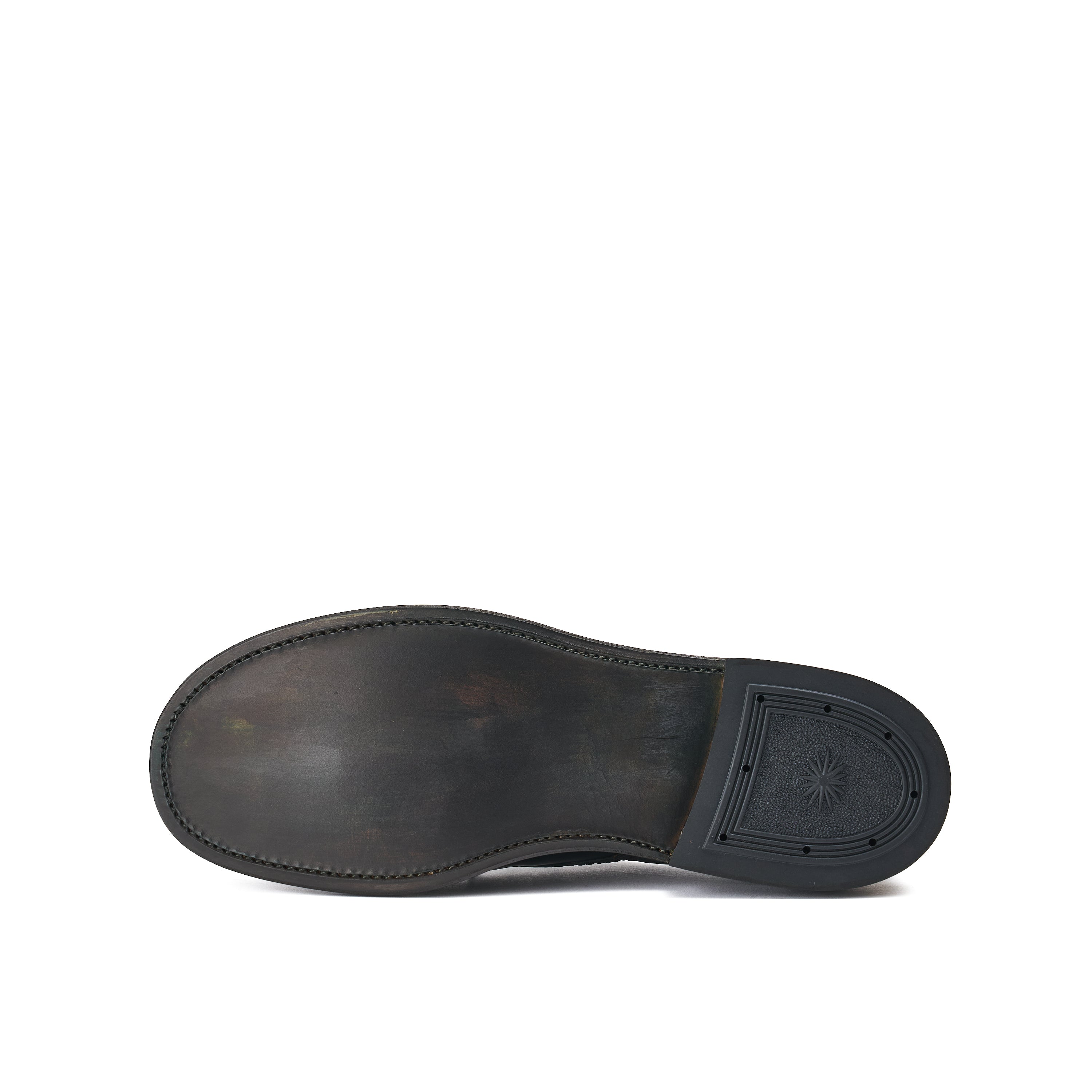 Plain toe Derby-no,3901  / Glazing Cordovan / col,Military Black-Hand Dye